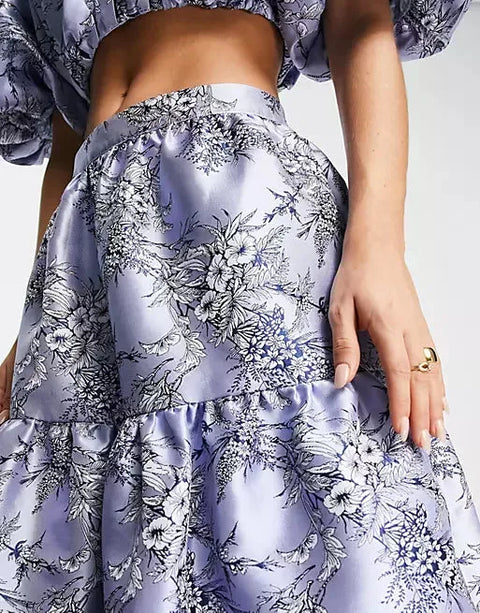 Asos Design Women's Blue Skirt ANF882
