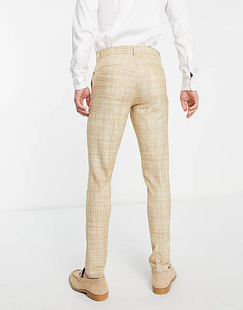 Asos Design men's Ecru Trouser ANF555 (AN)(shr)