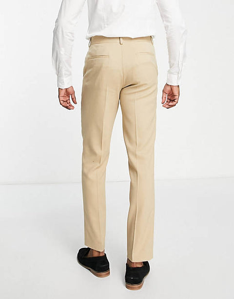Asos Design Men's Beige Trouser ANF563 (shr)
