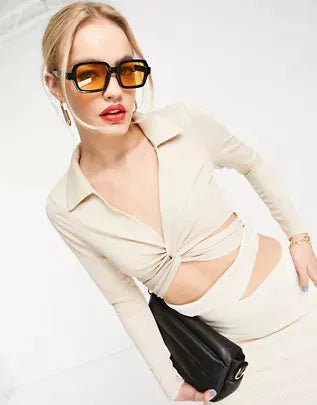 Asos Design Women's Beige Dress ANF771