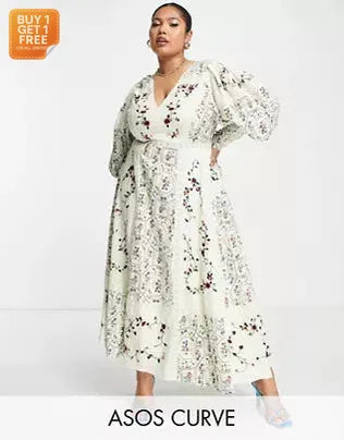 Asos Design Women's Multicolor Dress ANF1863