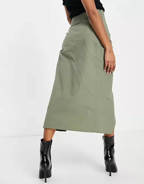 Asos Design Women's Khaki Skirt ANF1133