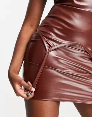 ASYOU Women's Brown Dress ANF1047
