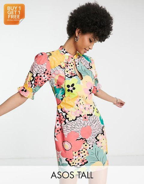 Asos Design Women's Multicolor Dress |Asos Design ANF2692