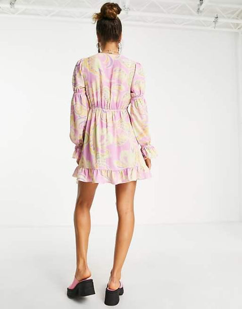 Asos Design Women's Multicolor Dress ANF3077
