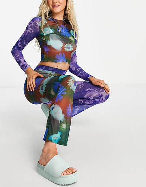 Collusion Women's Multicolor Trouser ANF3115