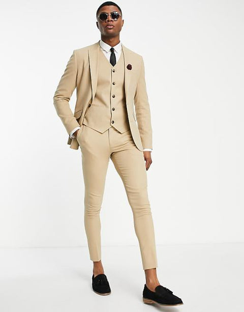 ASOS Design  Men's Beige Blazer ANF3058