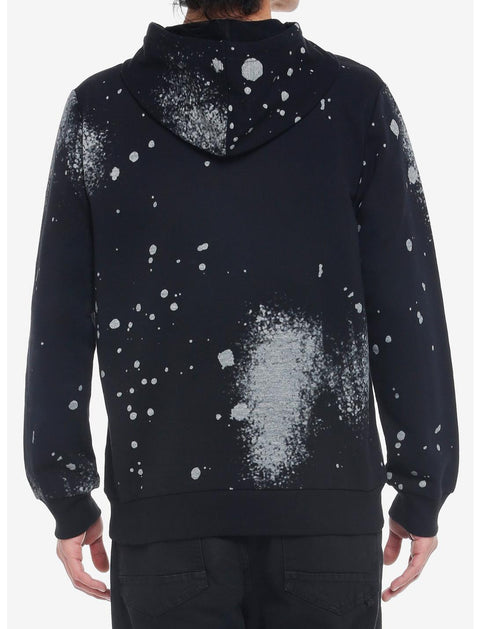 Hybrid Men's Black Multi Nasa Tie Dye Long Sleeves Hoodie|Hybrid In Lebanon