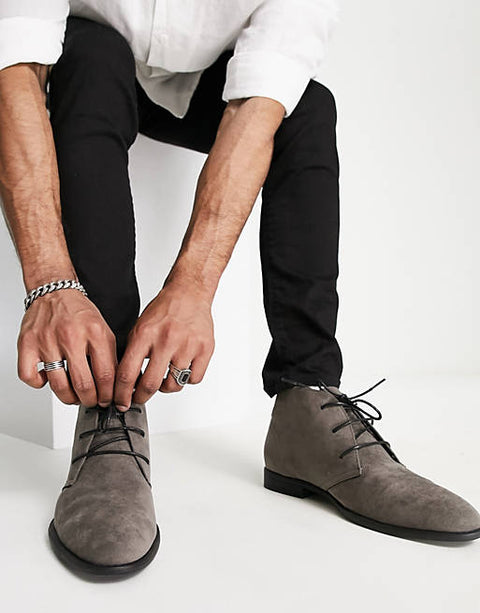ASOS Design Men's Gray Chukka Boot  AMS370 (shoes10)
