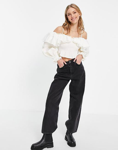ASOS Design Women's White Blouse ANF2699