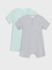 Sinsay  boy grey-light green Set of 2 romper AYA