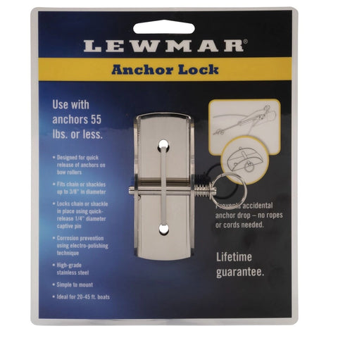 Lewmar Boat Anchor Lock for Anchors up to 55 lbs., Stainless Steel | Lewmar In Lebanon