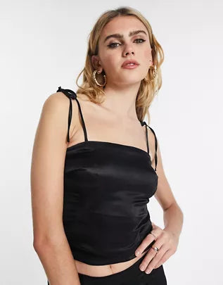 Topshop Women's Black Blouse ANF678