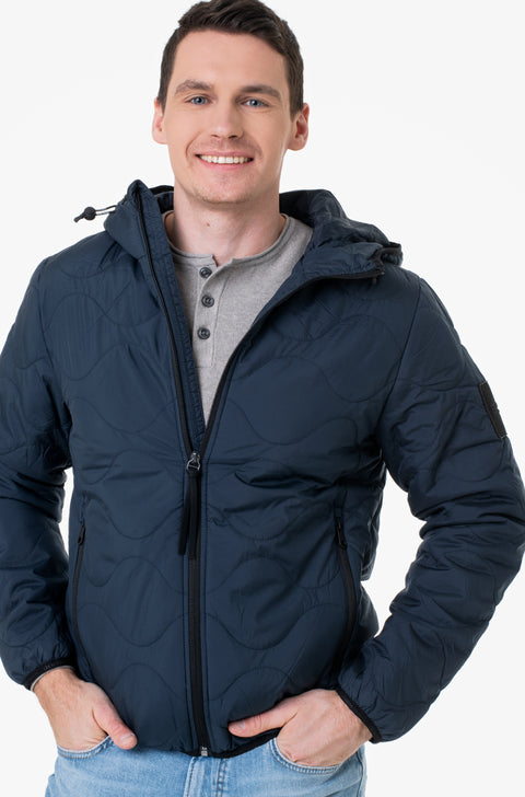 Tom Tailor Men's Navy Quilted Jacket | Tom Tailor In Lebanon