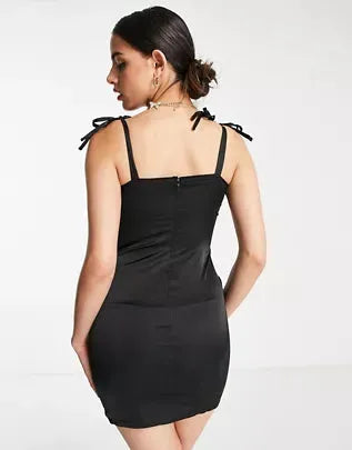 ASYOU Women's Black Dress ANF1858