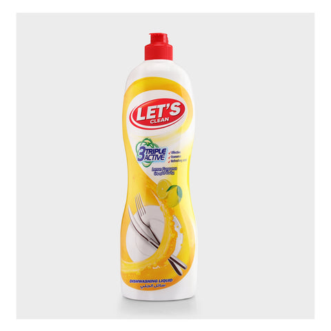 Let's Clean 3 Triple Active Dishwashing Liquid Gel 750ml | Let's Clean In Lebanon
