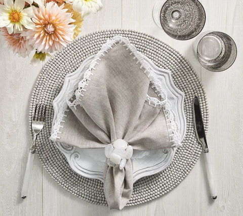 Kim Seybert Grey Driftwood Placemat, Set Of 1 | Design Imports In Lebanon