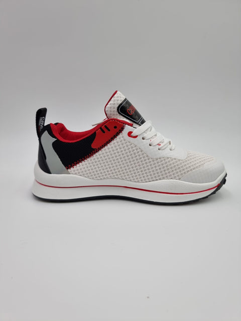 Cavalli Class Sport Men's White & Red Sneakers | Cavalli Class Sport In Lebanon