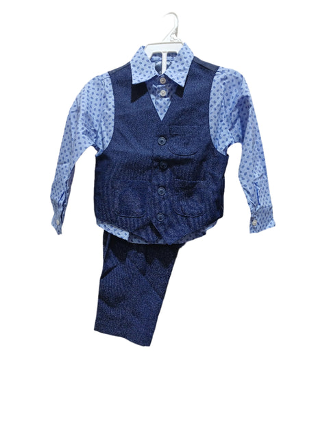 Nautica Baby Boy Navy Vest Suit ABFK2459