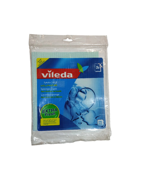 Vileda Sponge Cloth With Extra Fresh 3pcs