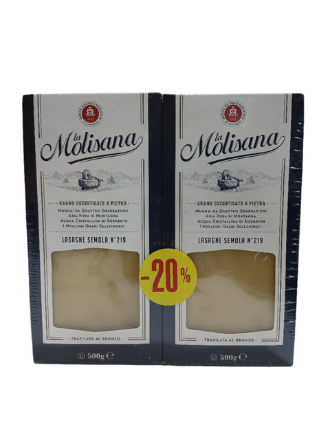 La Molisana Lasagne Semola  Nº219 500g *2 (20% Off) | La Molisana In Lebanon