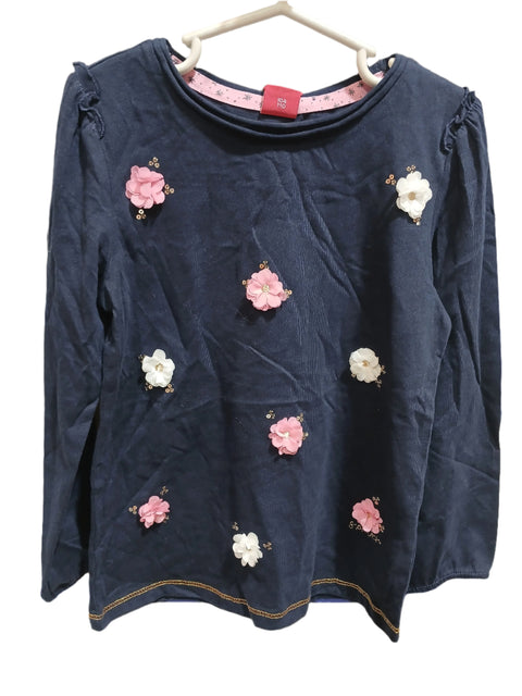 S.Oliver Girl's Navy Long-Sleeve Blouse SOL485