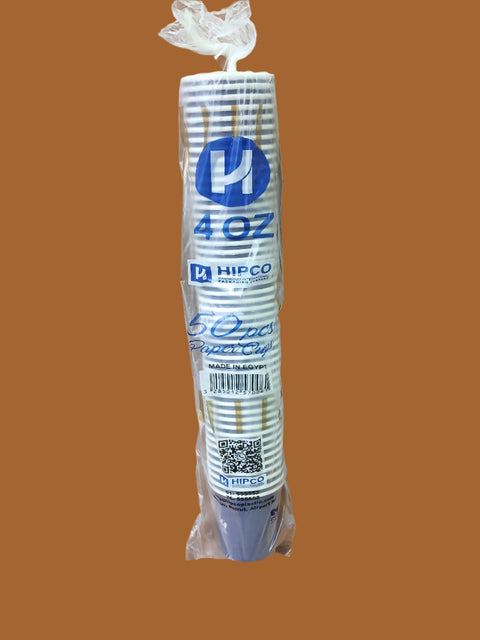 Hipco Paper Cups 50pcs (4 OZ) | Hipco In Lebanon