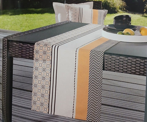 Oeko-Tex Multicolor Beige Cotton Table Runner 40 x140cm | Oeko-Tex  In Lebanon