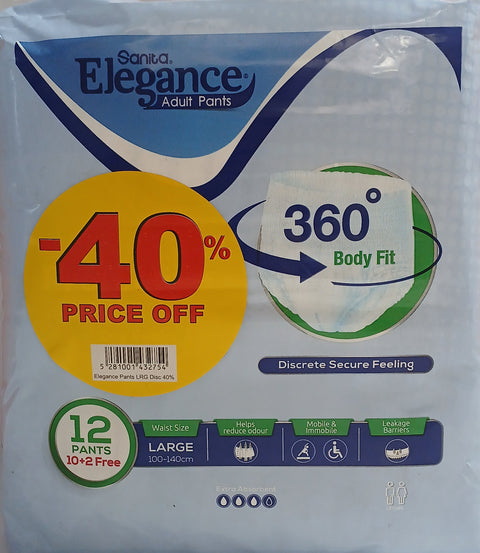 Sanita Elegance Adult Pants Large 10+2 Free -40% Price Off | Sanita In Lebanon