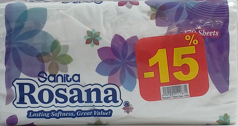 Sanita Rosana Facial Tissues 170 Sheets -15% Disc | Sanita In Lebanon