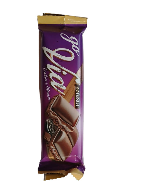 Go Festa Go Via Cookies & Mousse Milk Chocolate With Mousse Cream & Dark Biscuit Bar 34g | Go Festa In Lebanon