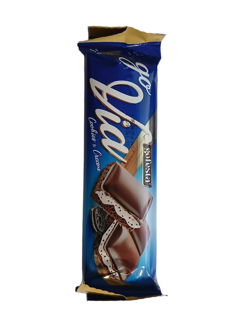 Go Festa Go Via Cookies & Cream Milk Chocolate With Milk Cream & Dark Biscuit Bar 34g | Go Festa In Lebanon