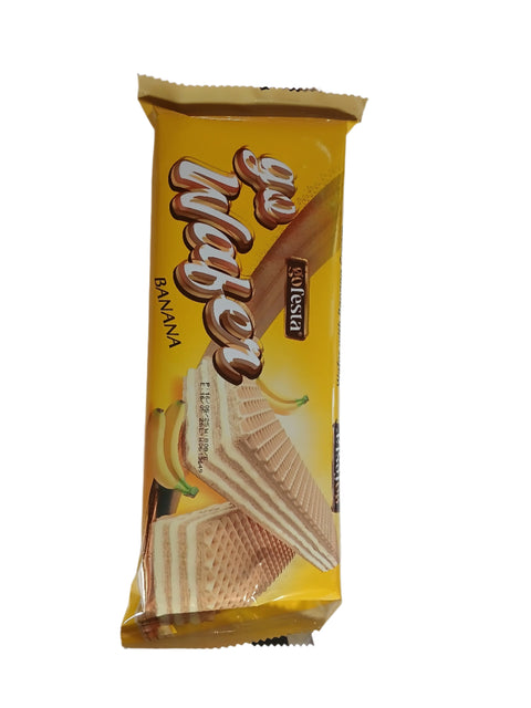 Go Festa Go Wafer Banana Wafer Filled With Banana Cream 80g | Go Festa In Lebanon