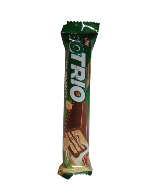 Go Festa Go Trio Hazelnuts Wafer Filled With Hazelnuts Cream & Coated With Milk Chocolate 33g | Go Festa In Lebanon