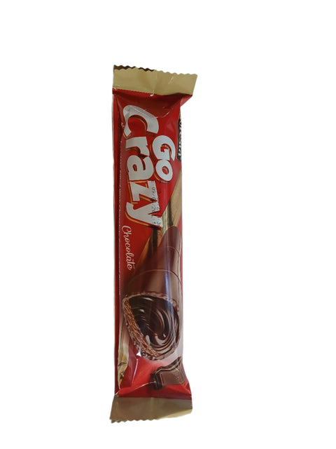 Go Festa Go Crazy Chocolate Milk Chocolate Filled With Chocolate Cream & Biscuit 36g | Go Festa In Lebanon