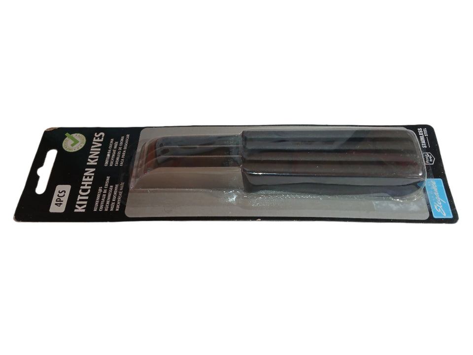Cuisine Elegance Black Kitchen Knives 4pcs x 16.5cm | Cuisine Elegance In Lebanon