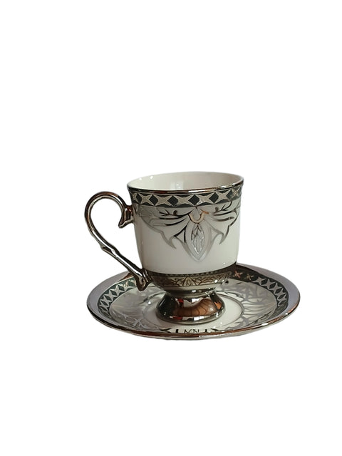 Al Sultan Ceramic Coffee Cups 6pcs + Saucers 6pcs HD26-356A | Al Sultan In Lebanon