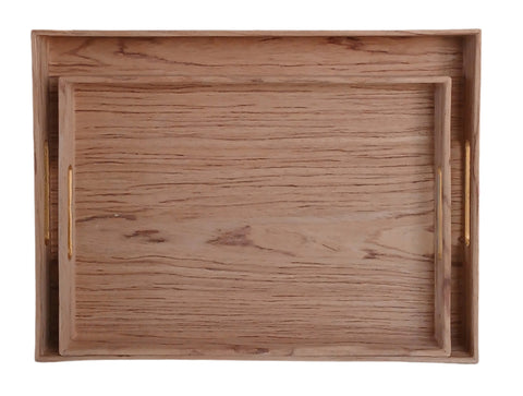 Turkomaz Wooden Serving Trays Set Of 2pcs | Turkomaz In Lebanon