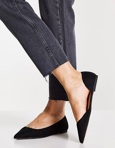 Asos Design  Women's Black Casual Shoes ANS261(SHOES51,52,53,54)