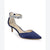 Jewel Badgley Mischka Women's Navy Blue Robles Kitten Evening Heels