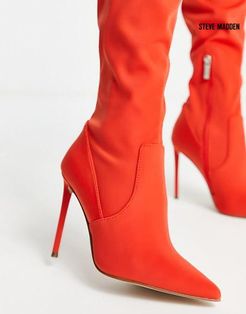 Steve Madden Women's Orange Vava Heeled Knee Boots |Steve Madden in Lebanon