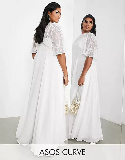 Asos Design Curve Women's White Dress ANF912