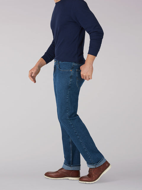 Lee Men's Dark Blue Daren Zip Fly Regular Straight Jeans | Lee In Lebanon