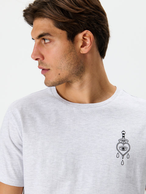 Sinsay Men's Gray Printed Two-Piece Pajama Set|Sinsay In Lebanon