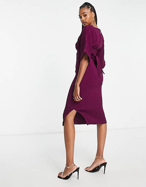 Closet London Women's Purple Dress AMF459  E24 (S42) shr