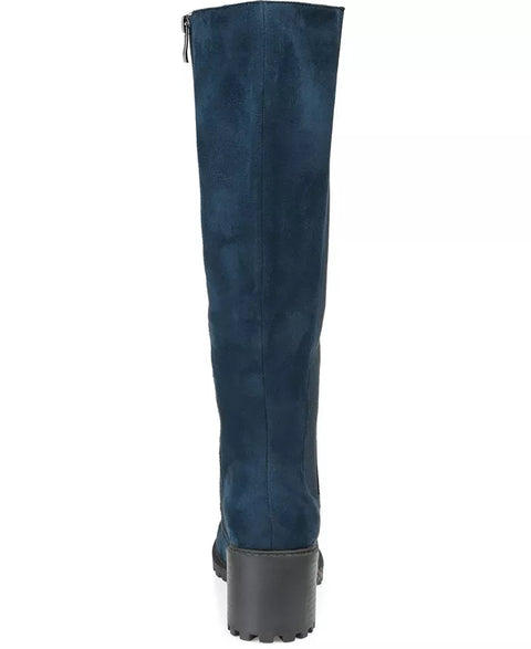 Journee Collection Women's Petrol Jenicca Wide Calf Lace Up Boots  |Journee Collection In Lebanon