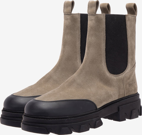 Joop Men's Khaki Green Velluto Chelsea Boots | Joop In Lebanon