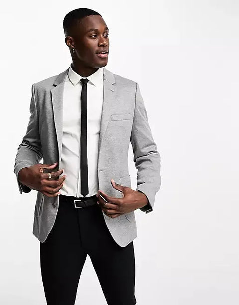 Asos Design Men's Gray Blazer ANF1668