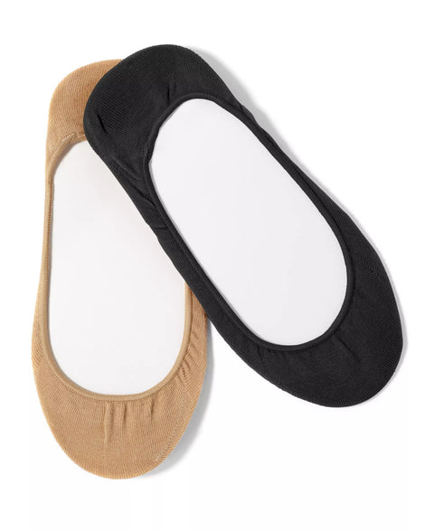 Hue Women's Beige & Black Hidden Cotton No Show 4 Pack Socks|Hue In Lebanon