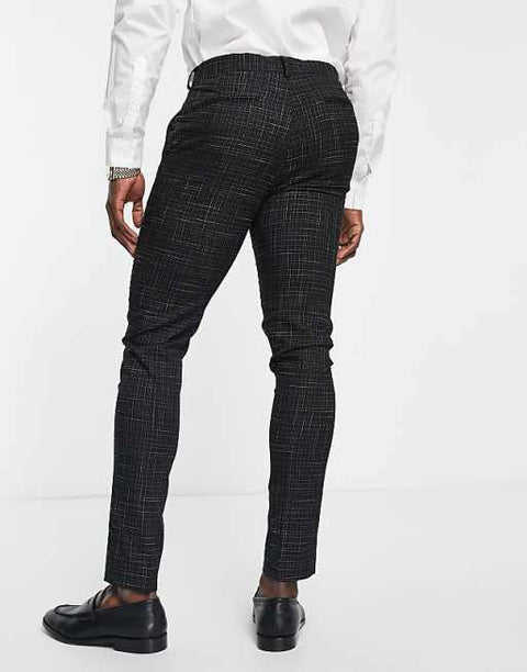 Asos Design Men's Black Suit Trouser ANF3443